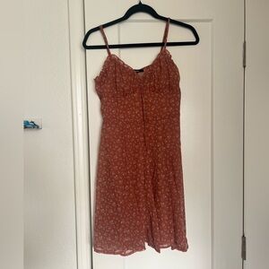 Papaya Floral Mini Dress